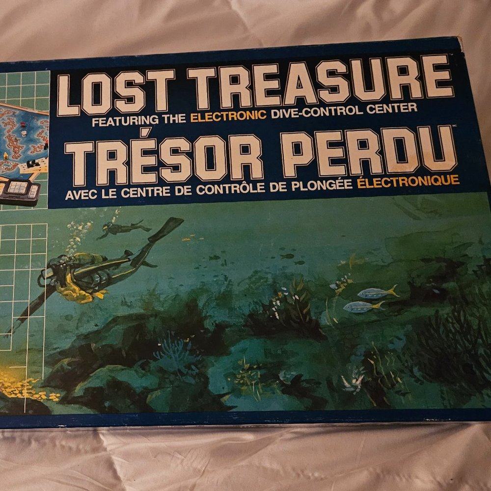 Lost Treasure Electronic Diving Board Game Tested Parker Bros Complete 1982